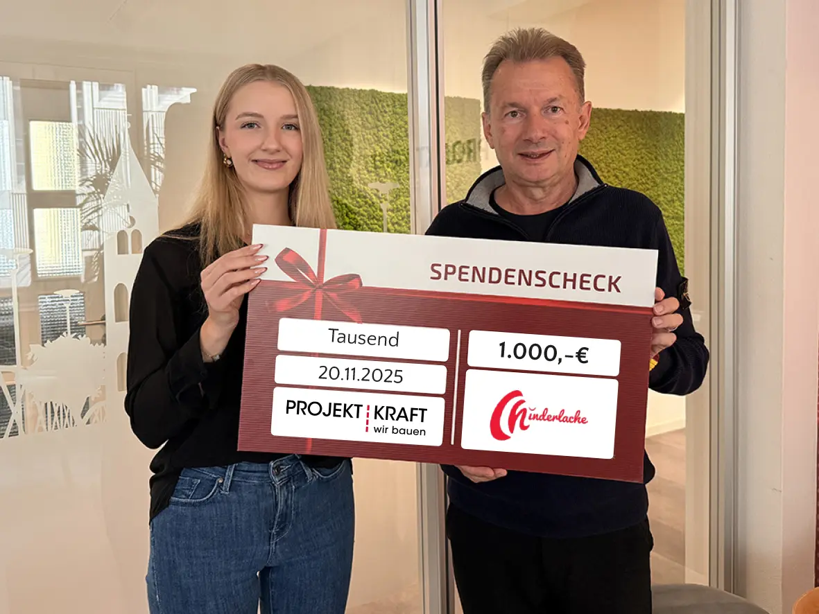 Unterstützung für Kinder in Not: Projekt Kraft spendet an Chinderlache e.V.